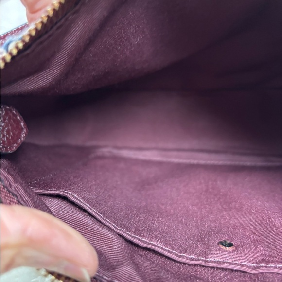 Kate Spade Stylish Plaid Shoulder Bag - Burgundy and White - Picture 15 of 15